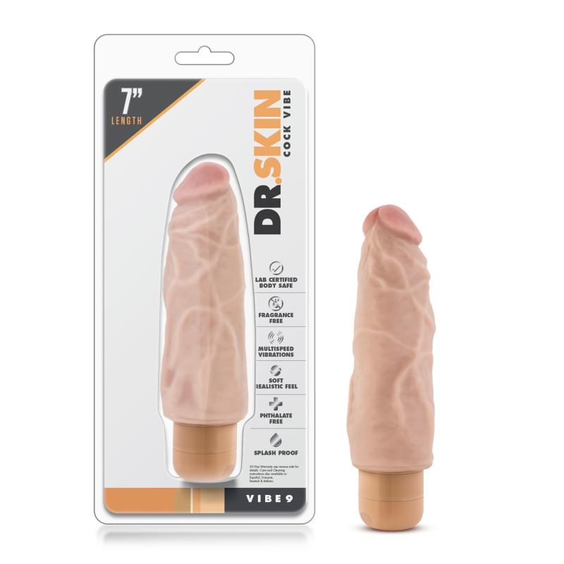 Dr. Skin - Cock Vibe No9 Vibrator - Beige - UABDSM