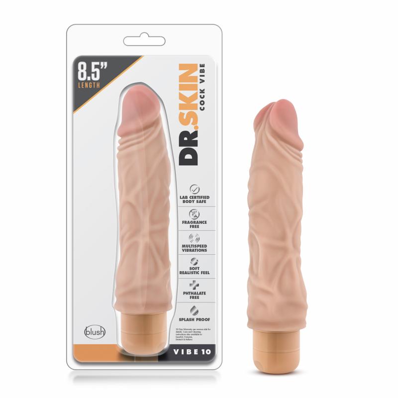 Dr. Skin - Cock Vibe No10 Vibrator - Beige - UABDSM