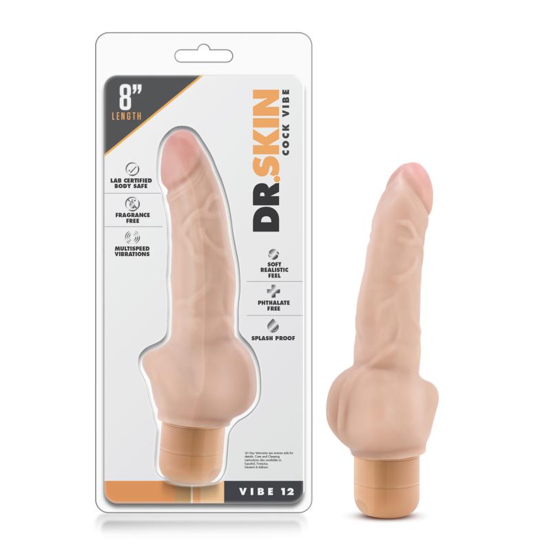 Dr. Skin - Cock Vibe No12 Vibrator - Beige - UABDSM