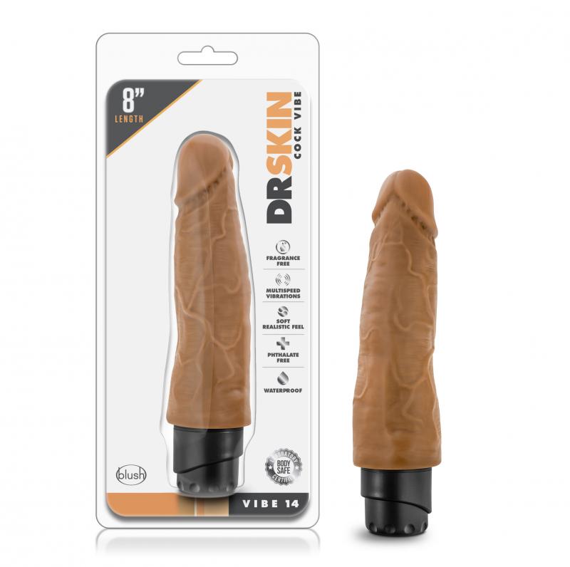 Dr. Skin - Cock Vibe No14 Vibrator - Mocha - UABDSM