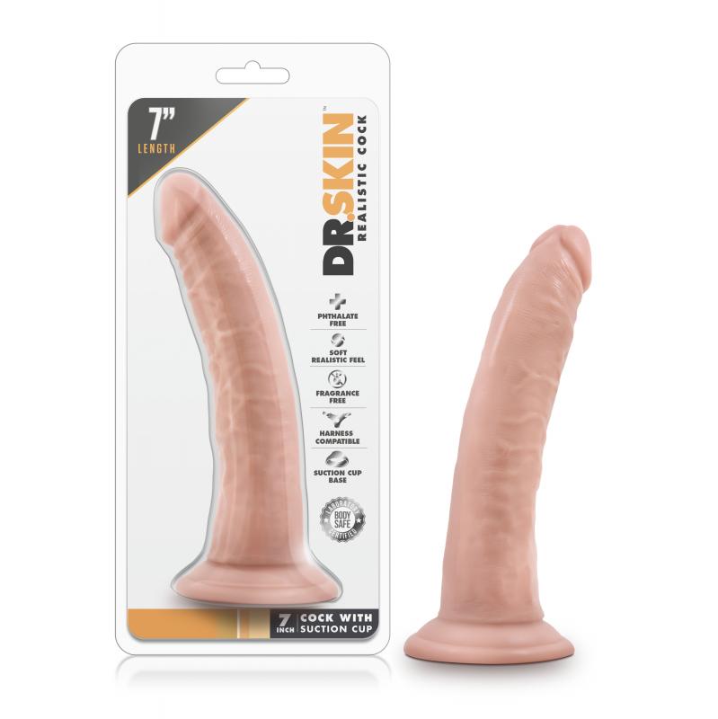 Dr. Skin - Realistisch Dildo With Suction Cup 7 - Vanilla - UABDSM