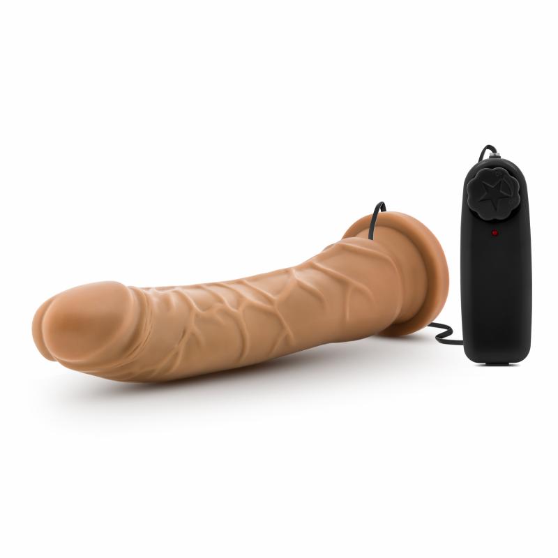 Dr. Skin - Vibrator With Suction Cup 8.5 - Mocha - UABDSM