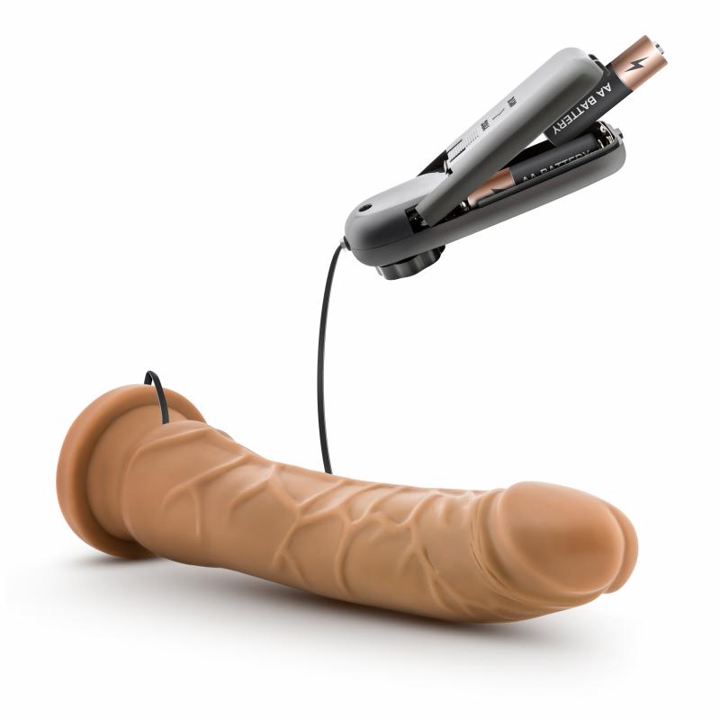 Dr. Skin - Vibrator With Suction Cup 8.5 - Mocha - UABDSM