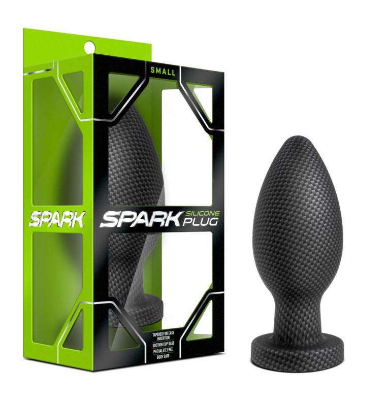 Spark - Silicone Anal Plug Carbon Fiber - Small - UABDSM