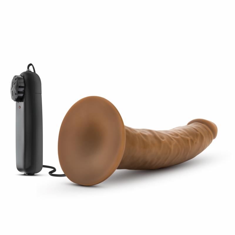 Dr. Skin - Dr. Dave Vibrator With Suction Cup - Mocha - UABDSM