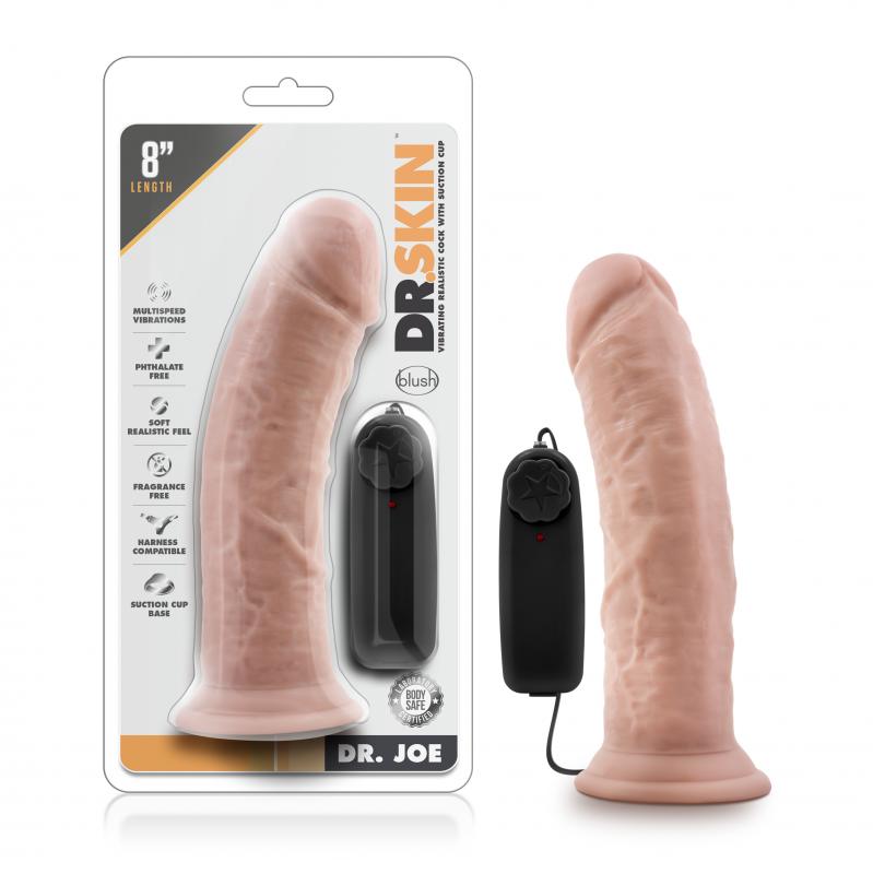 Dr. Skin - Dr. Joe Vibrator With Suction Cup 8 - Vanilla - UABDSM