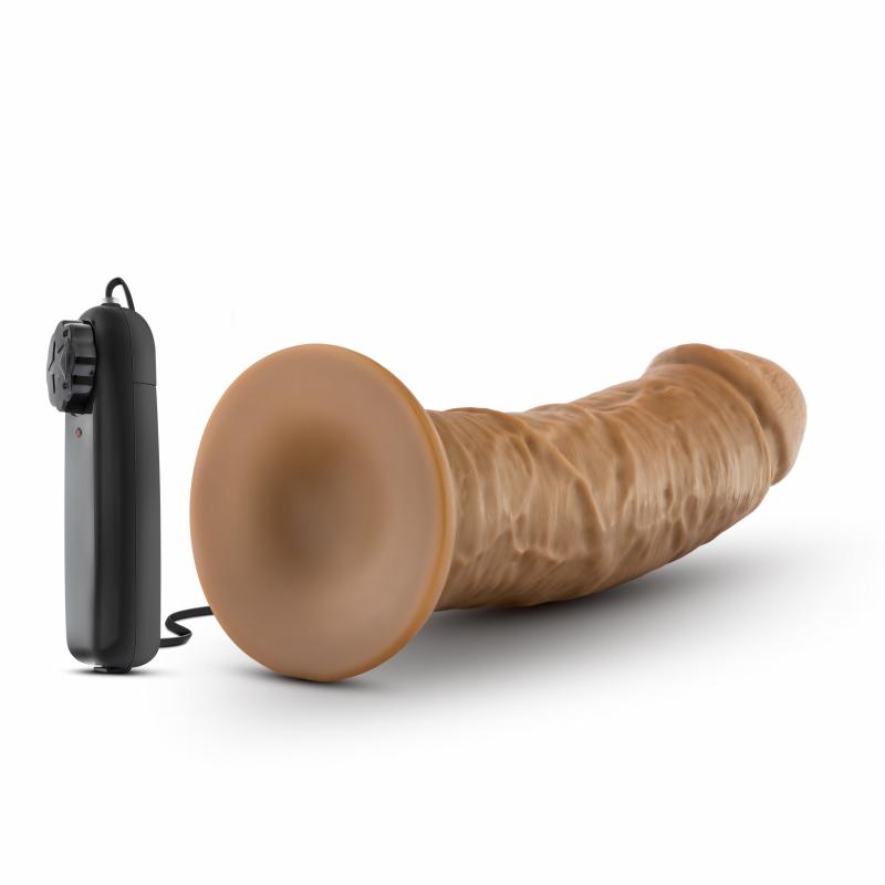 Dr. Skin - Dr. Joe Vibrator With Suction Cup 8 - Mocha - UABDSM