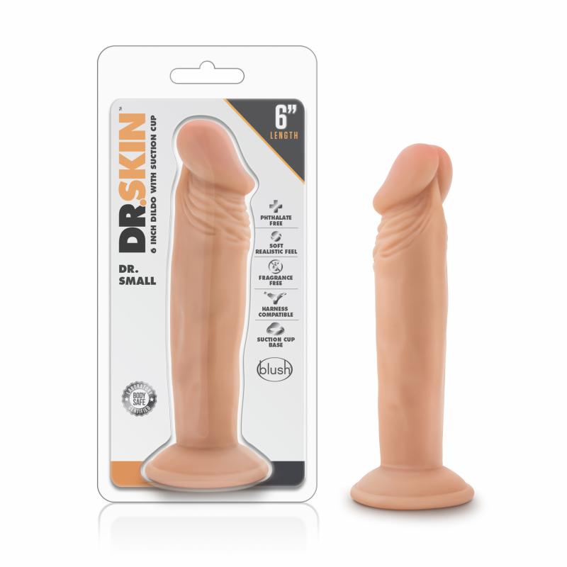 Dr. Skin - Dr. Small Dildo With Suction Cup 6.5 - Vanilla - UABDSM