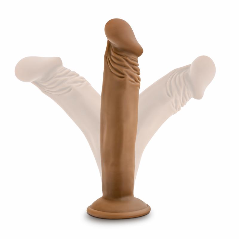 Dr. Skin - Dr. Small Dildo With Suction Cup 6.5 - Mocha - UABDSM