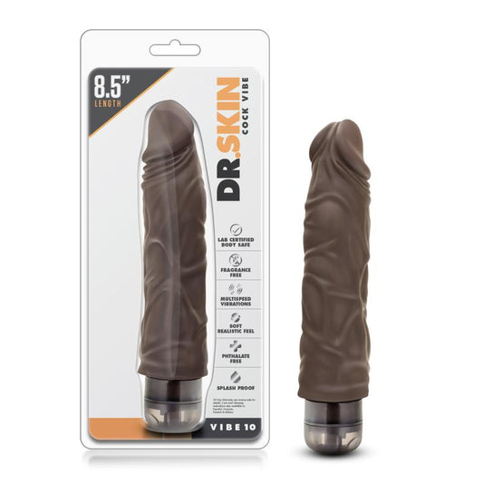 Dr. Skin - Cock Vibe No10 Vibrator - Chocolate - UABDSM