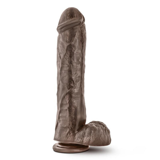 Dr. Skin - Mr. Savage Dildo With Suction Cup 11.5  - Chocolate - UABDSM