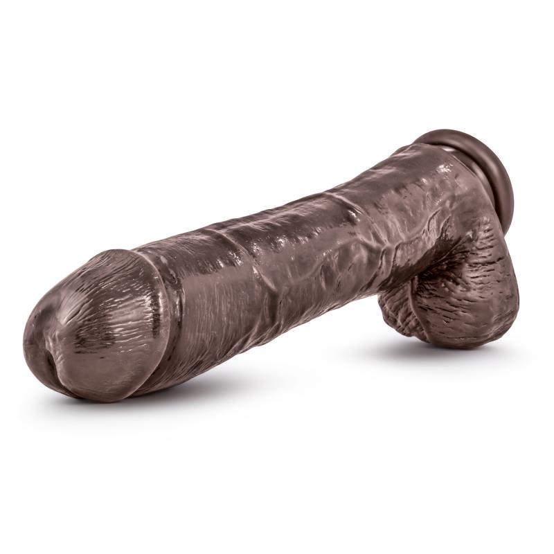 Dr. Skin - Mr. Savage Dildo With Suction Cup 11.5  - Chocolate - UABDSM