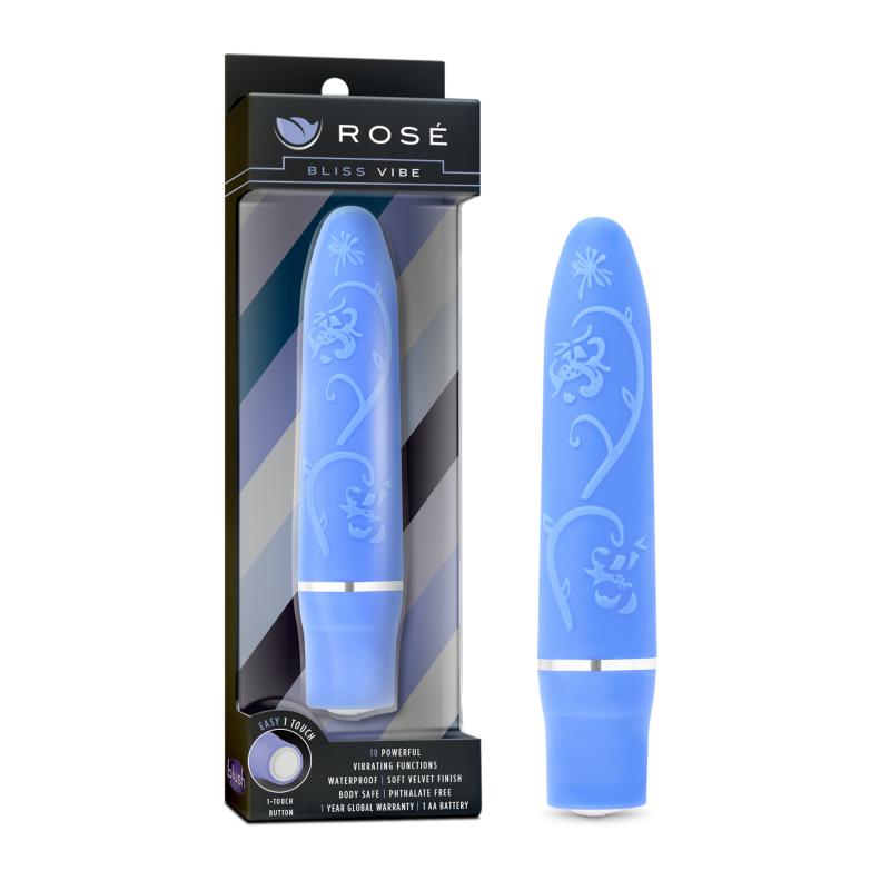 Rose - Bliss Vibe Bullet Vibrator - Periwinkle - UABDSM