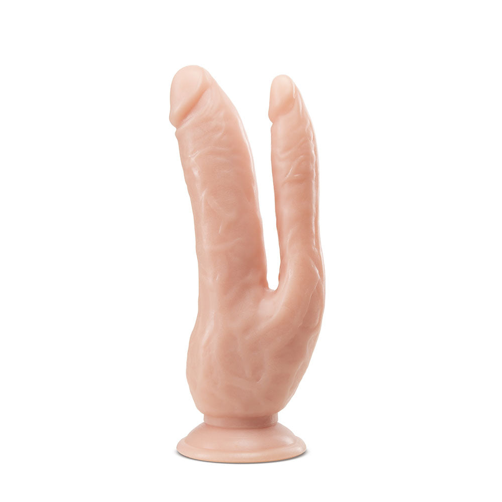 Dr. Skin Dual 8 Inch Dual Penetrating Dildo With Suction Cup - UABDSM