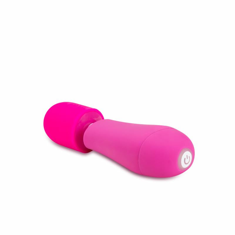 Rose - Petite Wand Vibrator With Attachments - Pink - UABDSM