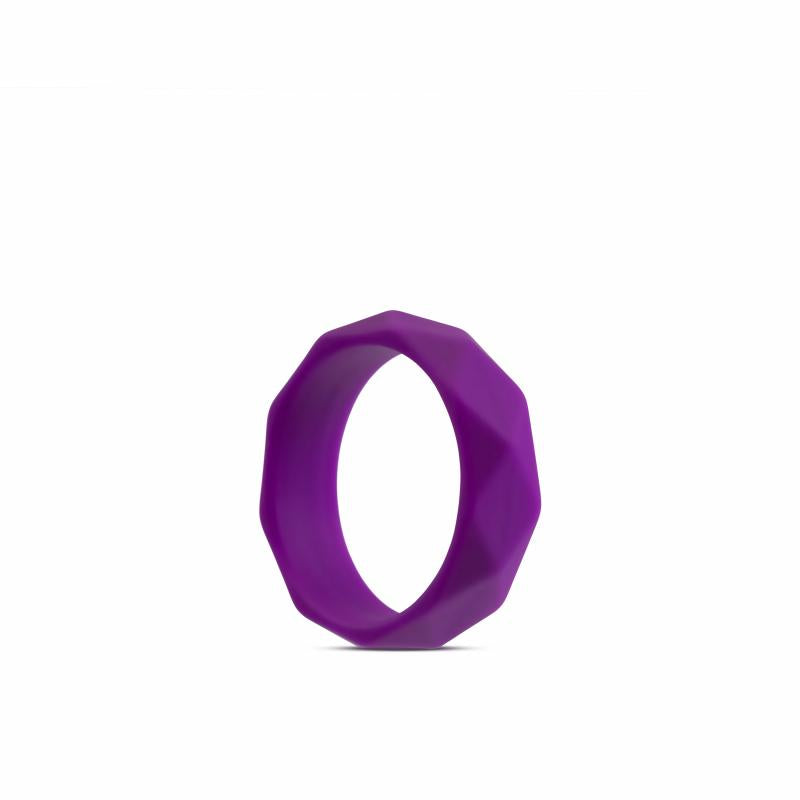 Wellness - Geo Silicone Cockring - Purple - UABDSM