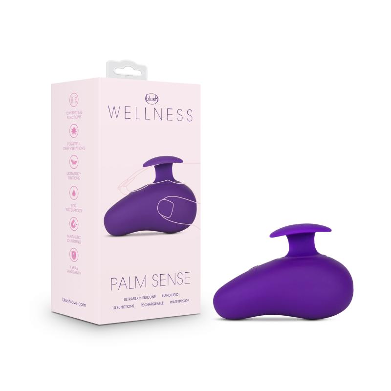 Wellness - Palm Sense Clitoris Vibrator - Purple - UABDSM