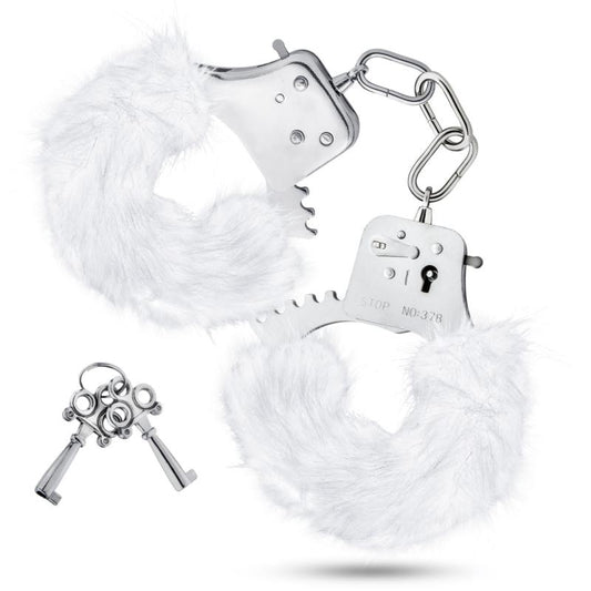 Temptasia - Plush Fur Cuffs - White - UABDSM