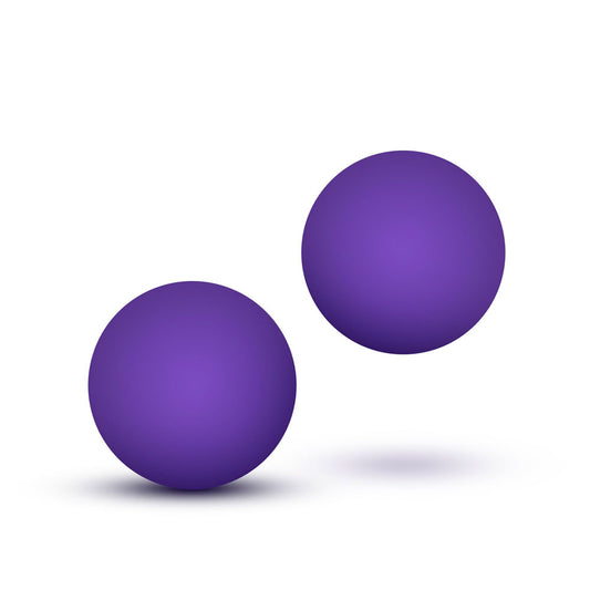 Luxe Purple Double O Kegel Balls Weighted 0.8 Ounce - UABDSM