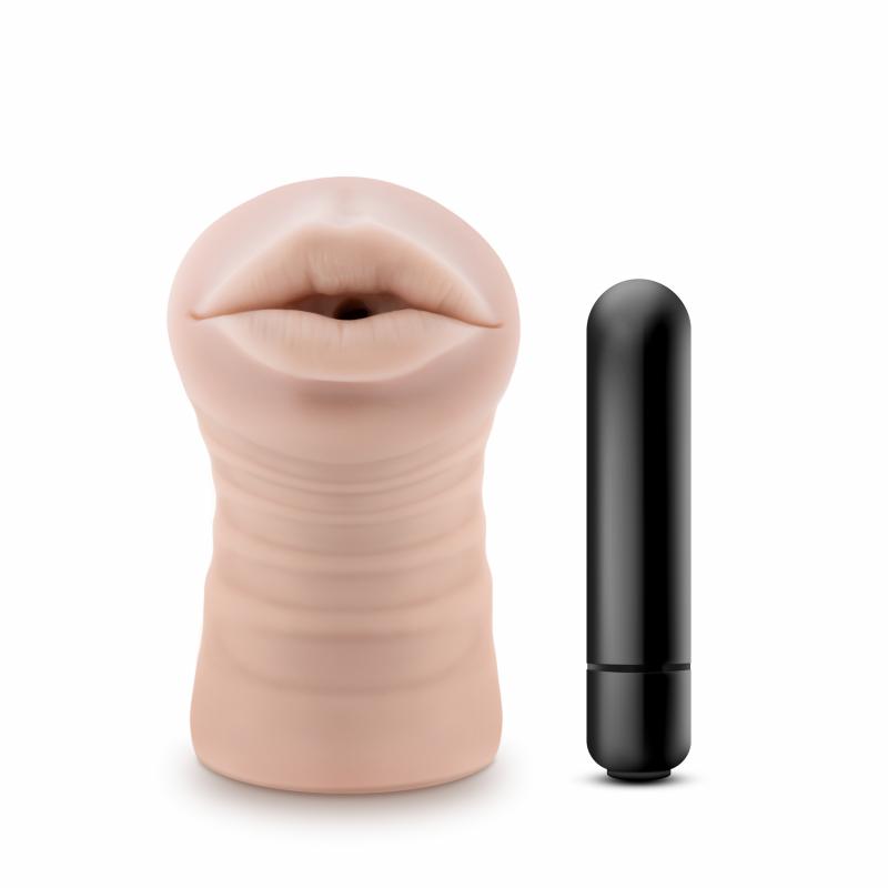 M For Men - Skye Masturbator With Bullet Vibrator - Mouth - UABDSM