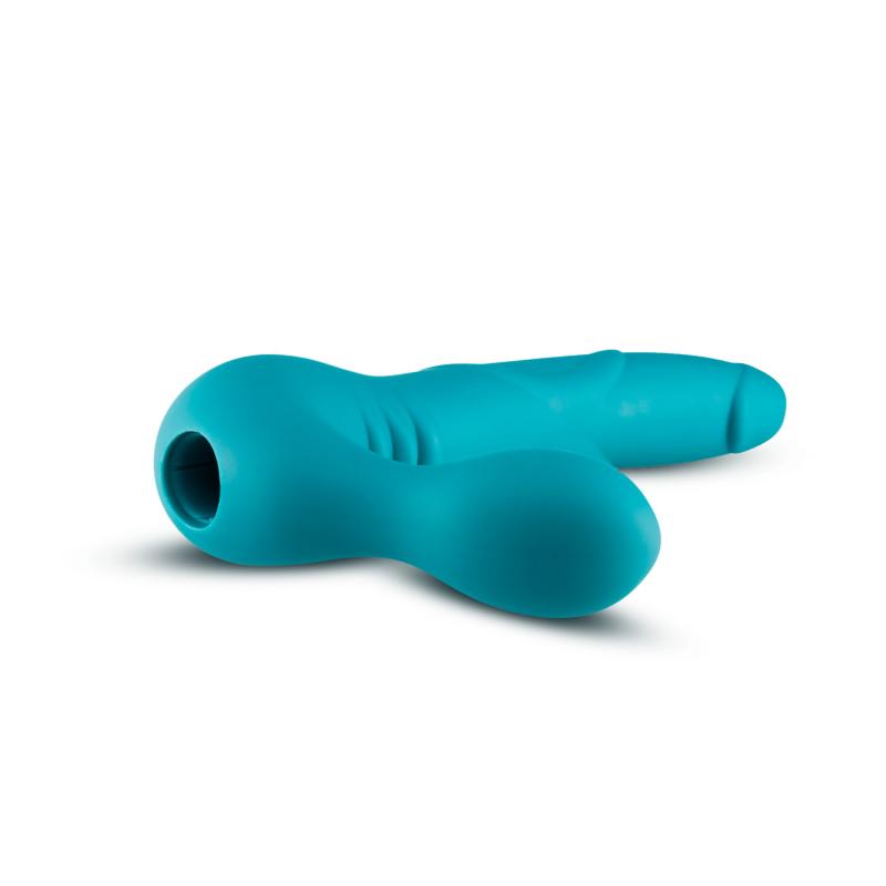 Temptasia - Luna Vibrating Strapless Strap-on - Teal - UABDSM