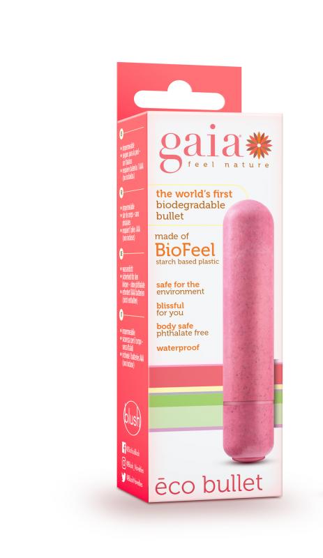 Gaia Eco Bullet Vibrator - Coral - UABDSM