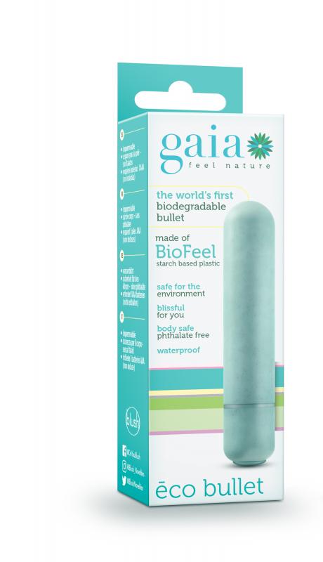 Gaia Eco Bullet Vibrator - Turquoise - UABDSM