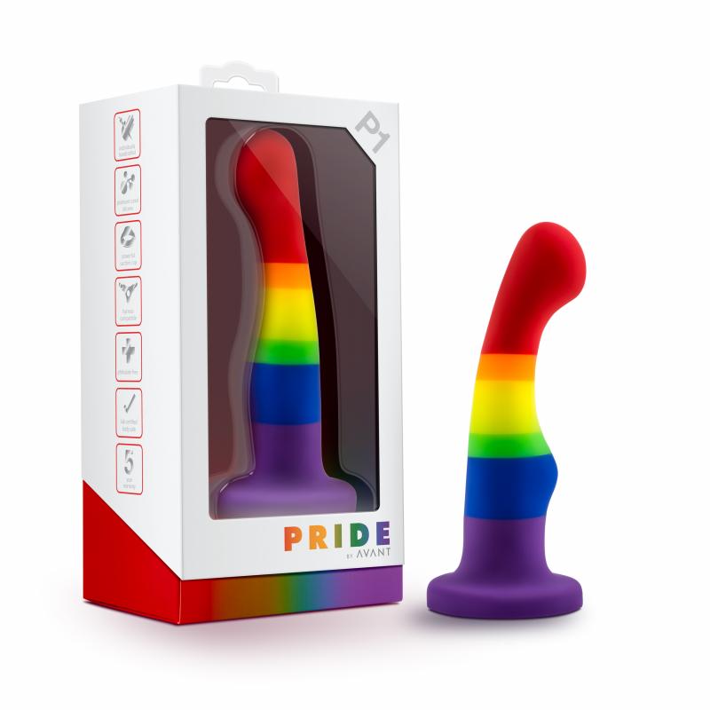Avant - Pride Silicone Dildo With Suction Cup - Freedom - UABDSM