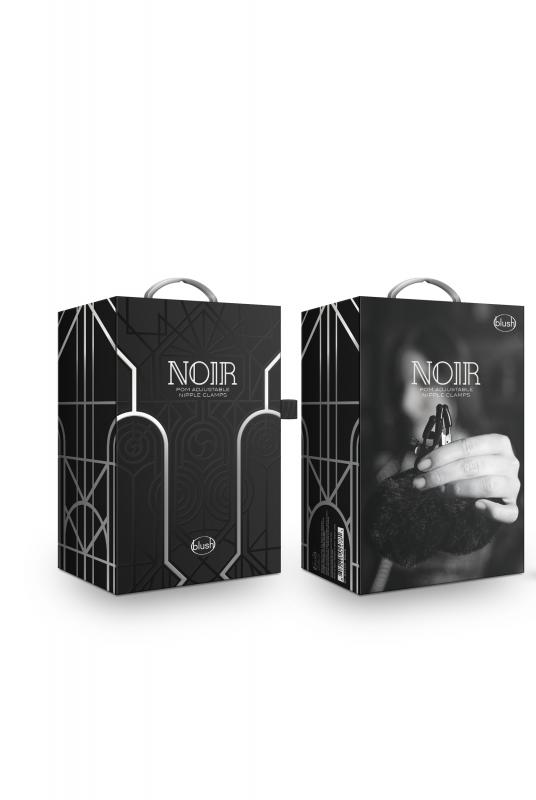 Noir - Pom Adjustable Nipple Clamps - Black - UABDSM