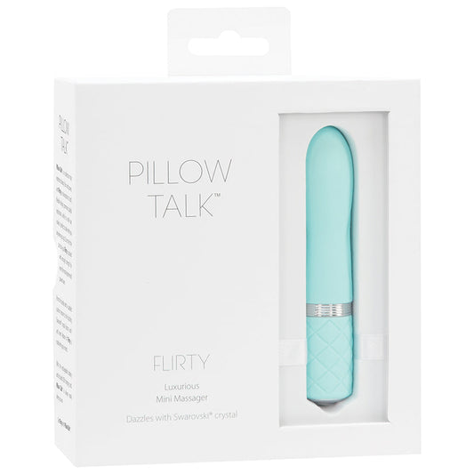 Pillow Talk Flirty Vibe  With Swarovski Crystal - Teal - UABDSM
