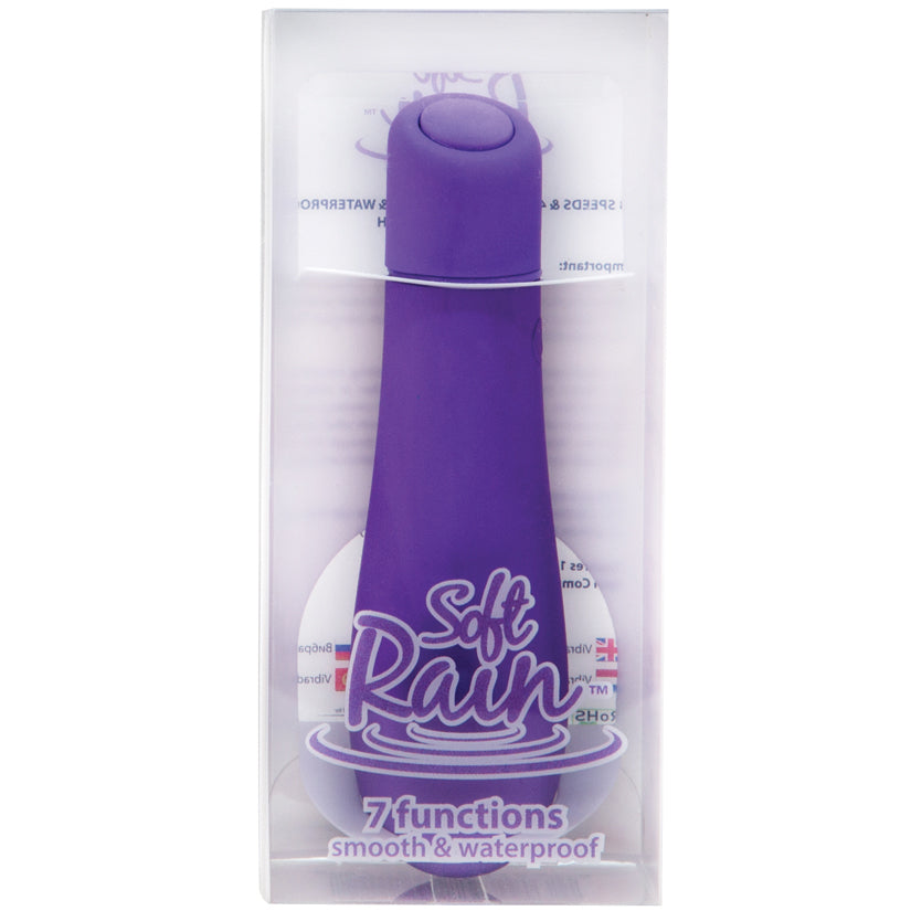 Soft Rain Power Bullet 3 Inch Breeze Coated 7  Function - Lavender - UABDSM