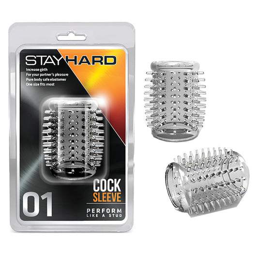 Stay Hard Cock Sleeve 01 - Clear - UABDSM