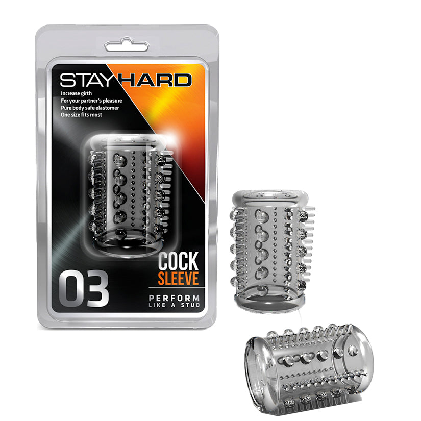 Stay Hard Cock Sleeve 03 - Clear - UABDSM