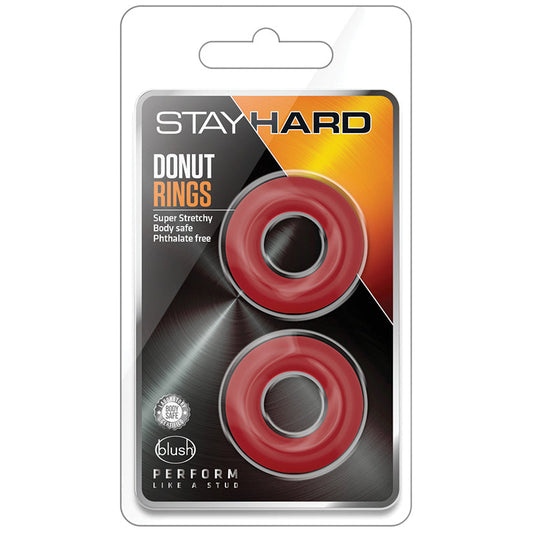 Stay Hard Donut Rings-Red - UABDSM