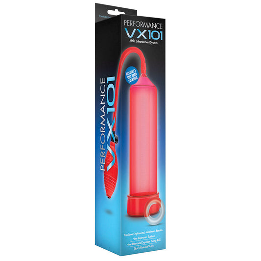 Peformance VX101 Male Enhancement Pump-Red - UABDSM