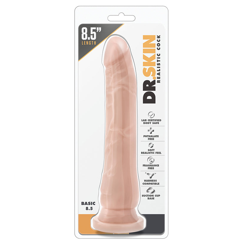 Dr. Skin - Realistic Cock - Basic 8.5 - Beige - UABDSM