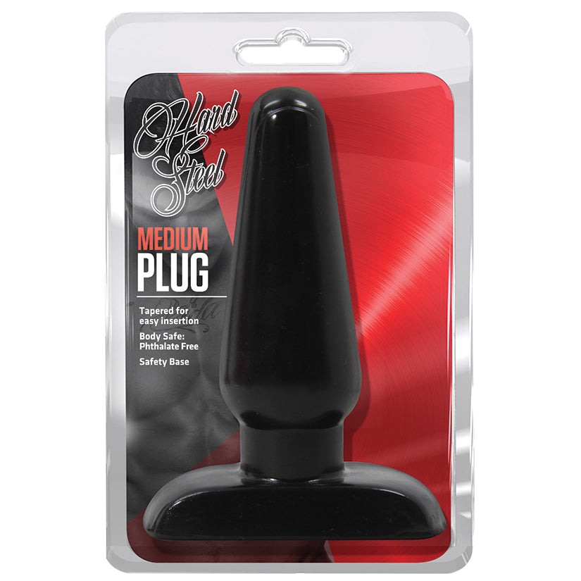 Hard Steel - Medium Plug - Black - UABDSM