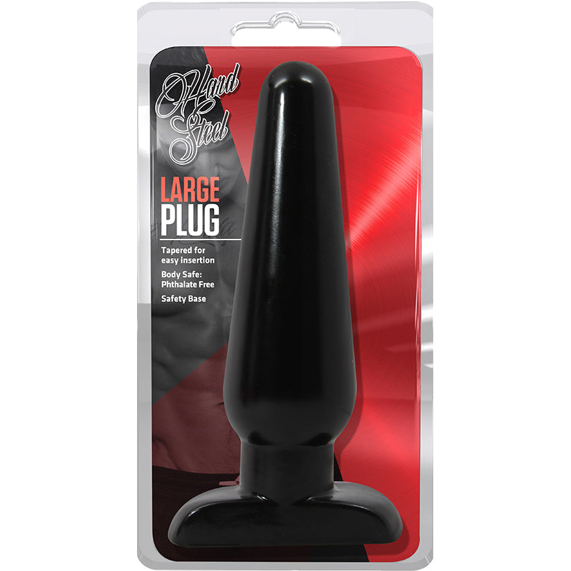 Hard Steel - Large Plug - Black - UABDSM