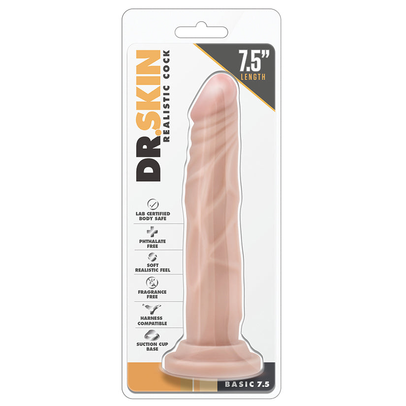 Dr. Skin - Realistic Cock - Basic 7.5 - Beige - UABDSM