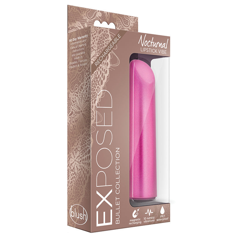 Exposed - Nocturnal - Rechargeable Lipstick Vibe - Raspberry - UABDSM