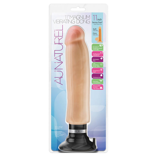 Au Naturel - 11 Sensa Feel Magnum Vibrating  Dong - Beige - UABDSM