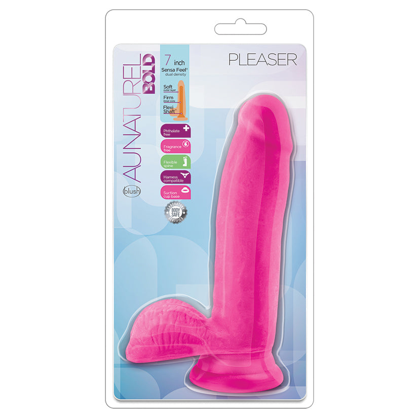 Au Naturel Bold Pleaser Dildo-Pink 7 - UABDSM