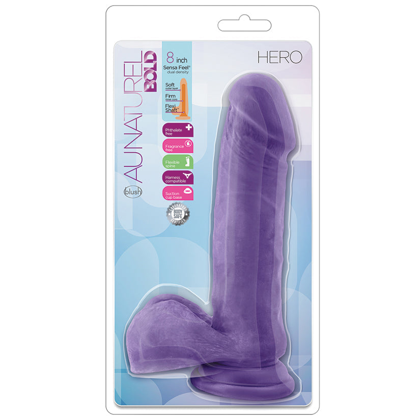 Au Naturel Bold Hero Dildo-Purple 8 - UABDSM