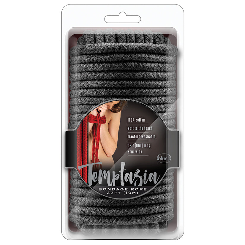 Temptasia - Bondage Rope - 32 Feet - Black - UABDSM