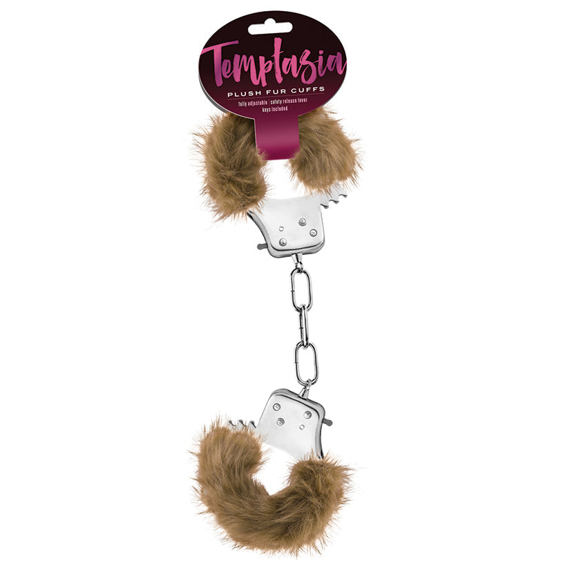 Temptasia - Plush Fur Cuffs - Brown - UABDSM