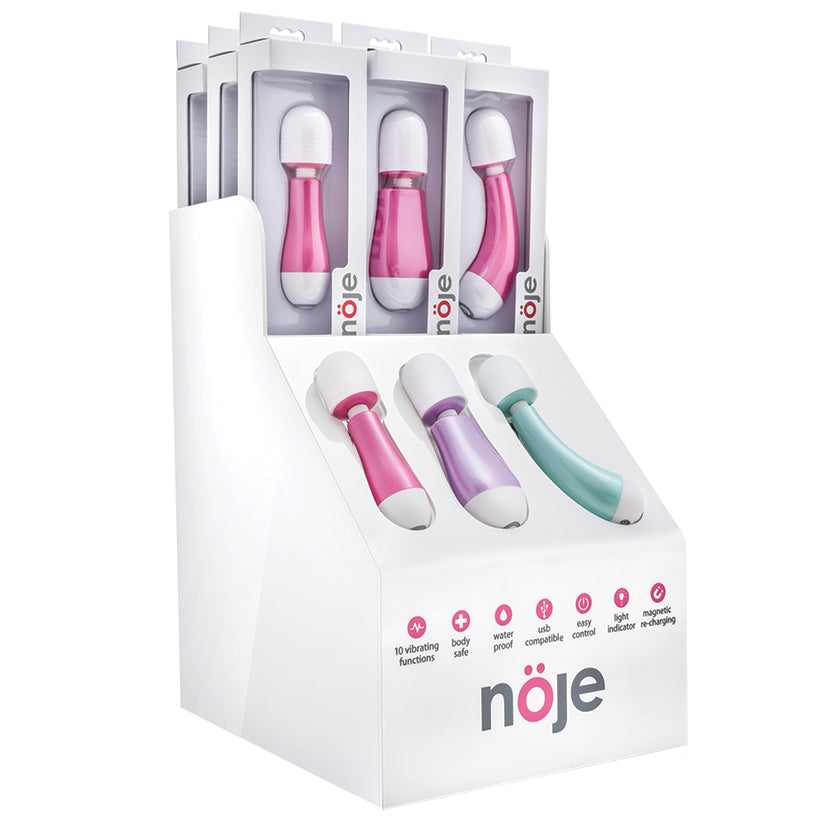 Noje Rechargeable Mini Wand 18 Piece PDQ Display - UABDSM