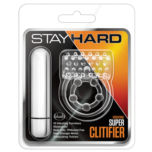 Stay Hard - Vibrating Super Clitifier - Clear - UABDSM