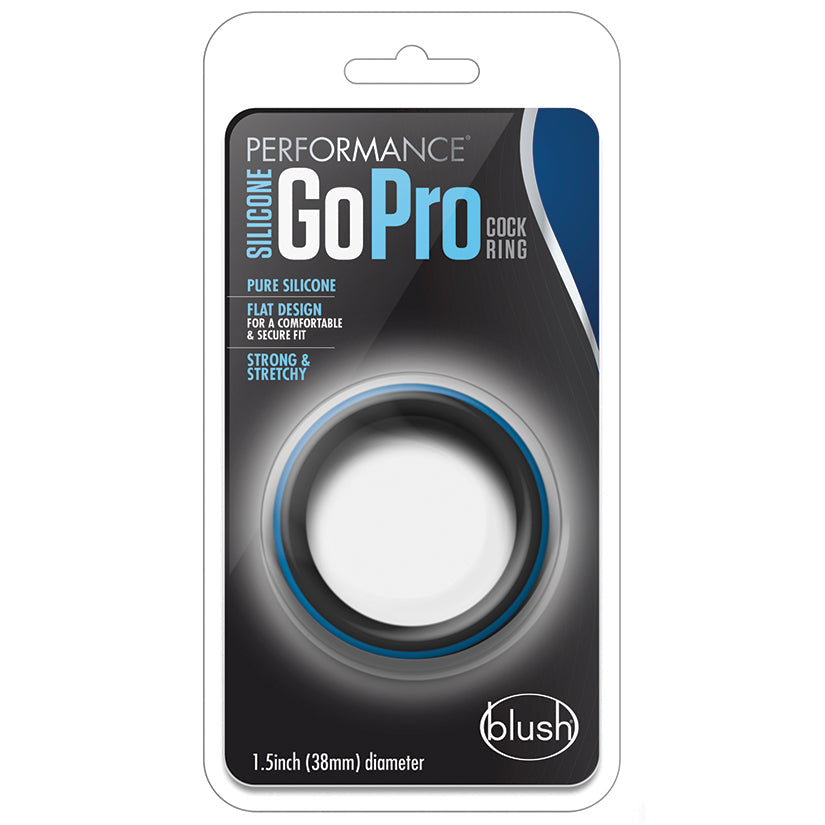 Performance - Silicone Go Pro Cock Ring -  Black/blue/black - UABDSM