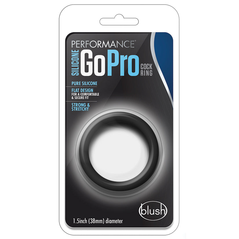 Performance - Silicone Go Pro Cock Ring - Black - UABDSM