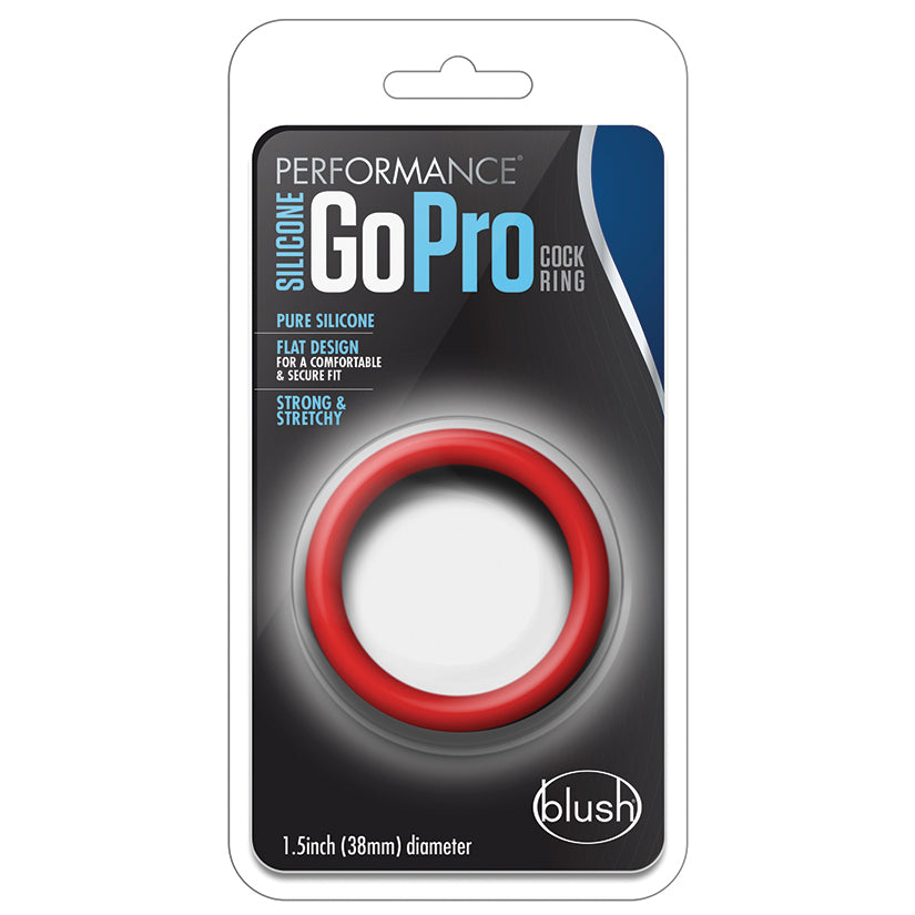 Performance Silicone Go Pro Cock Ring-Red - UABDSM